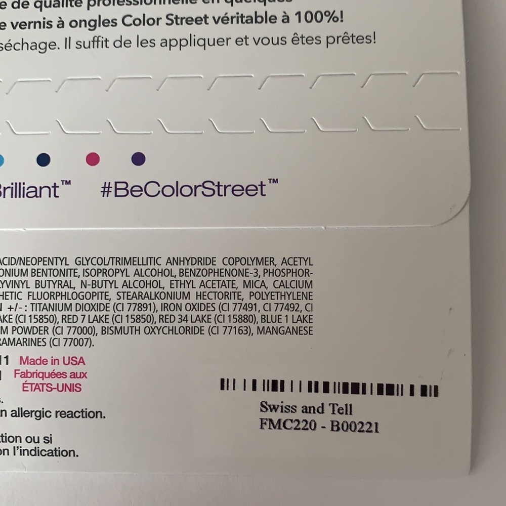 Color Street Swiss and Tell *NEW* - Picture 2 of 3